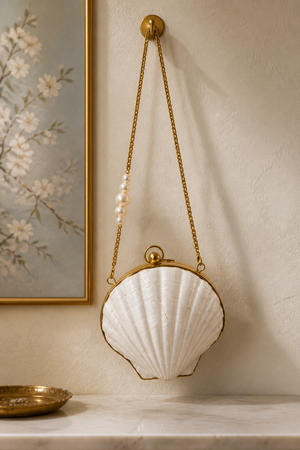 Sea shell mini clutch