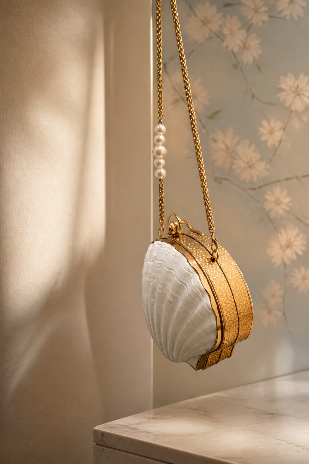 Sea shell mini clutch