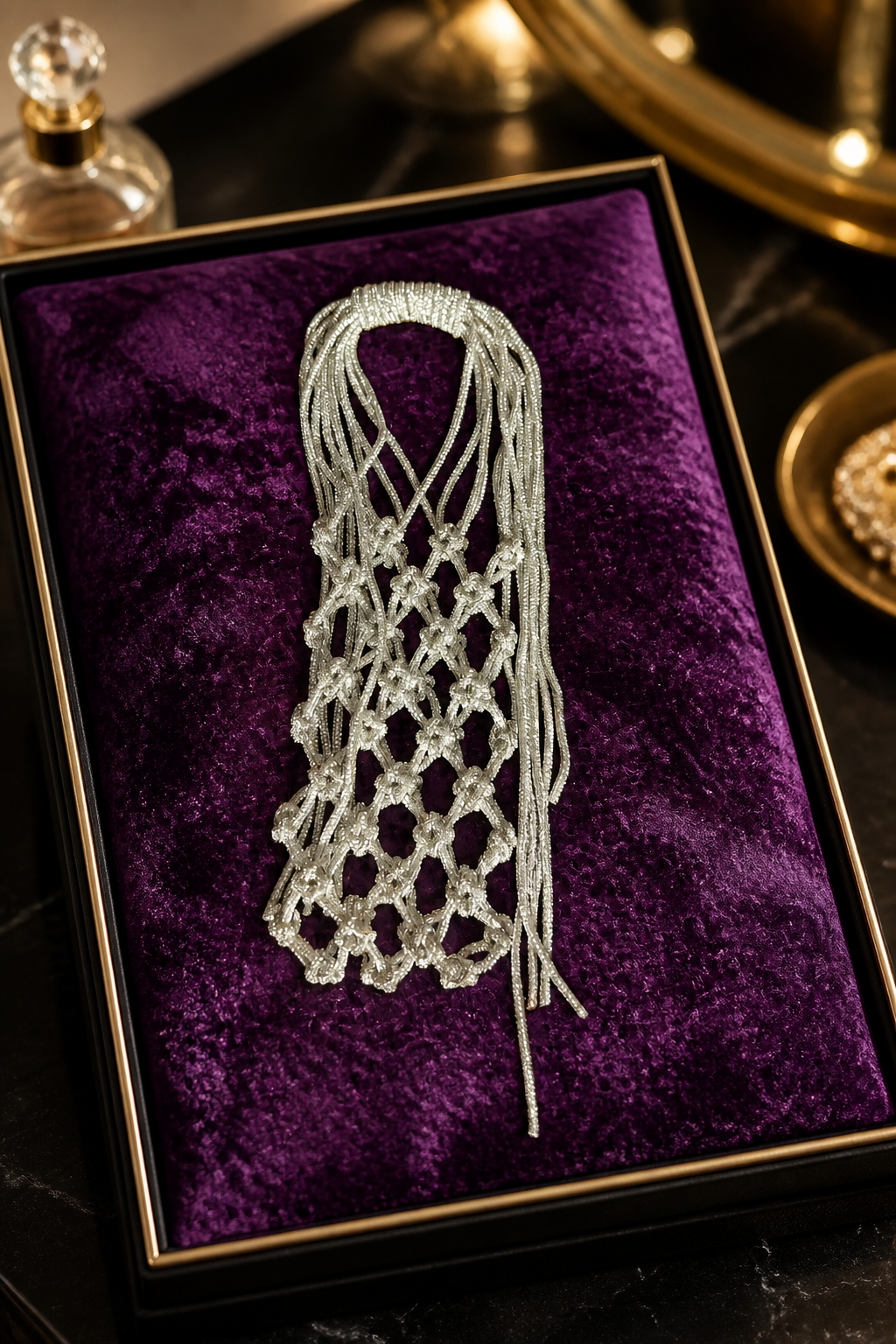 Glitter Beaded Phone Bag