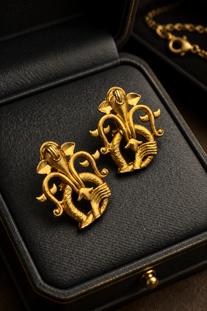 Gold earring