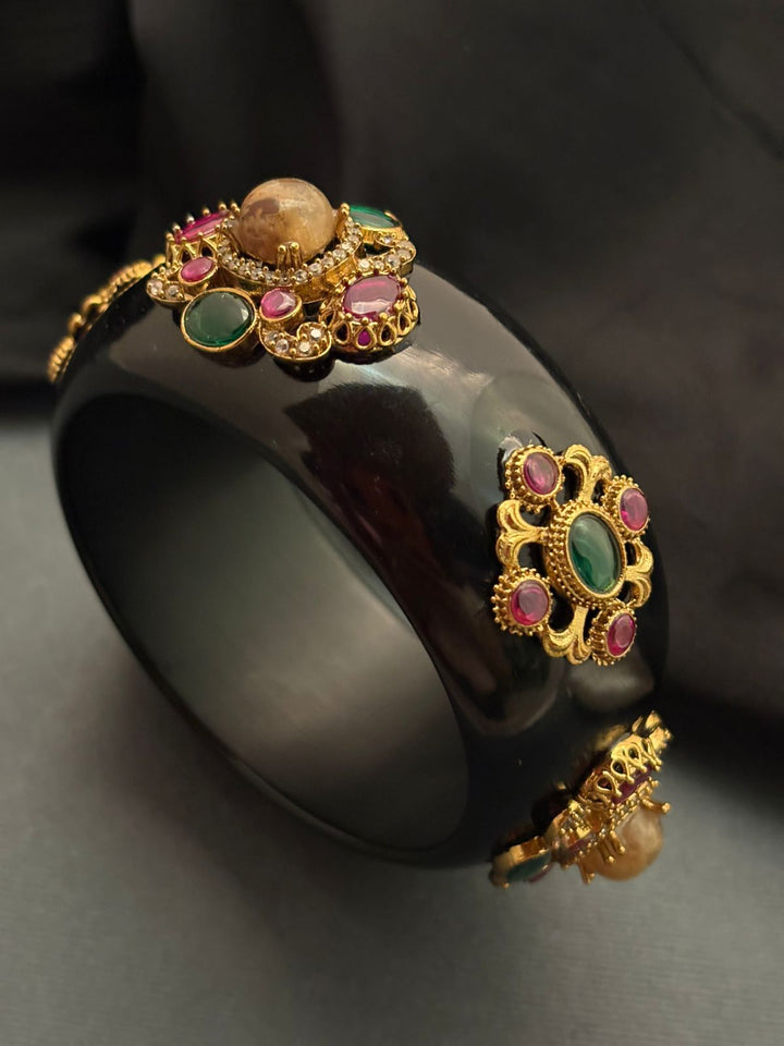 Black Resin Designer Bracelet