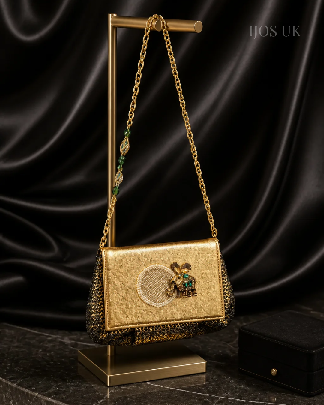 Elephant Charm Ethnic Clutch