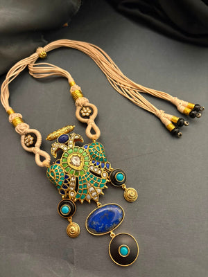 Lapis Lazuli Bird Motif Pendant