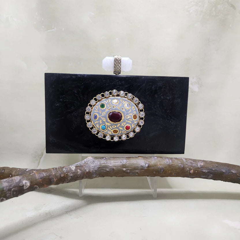 Meenakari Marvel Clutch