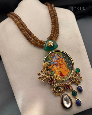 Miniature Painting Necklace