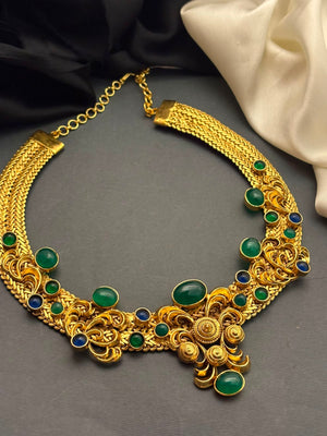 Necklace With Green Onyx