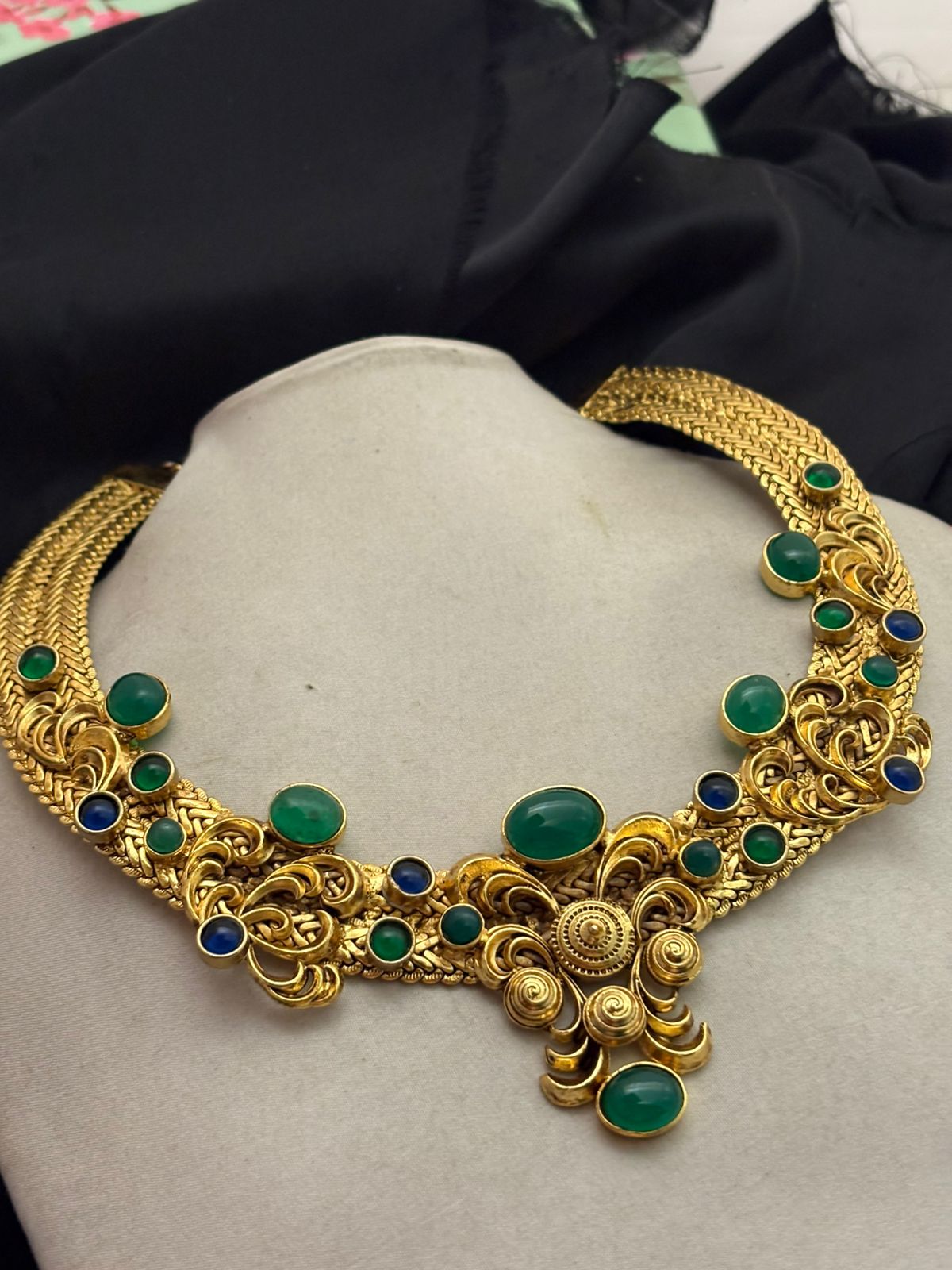 Necklace With Green Onyx