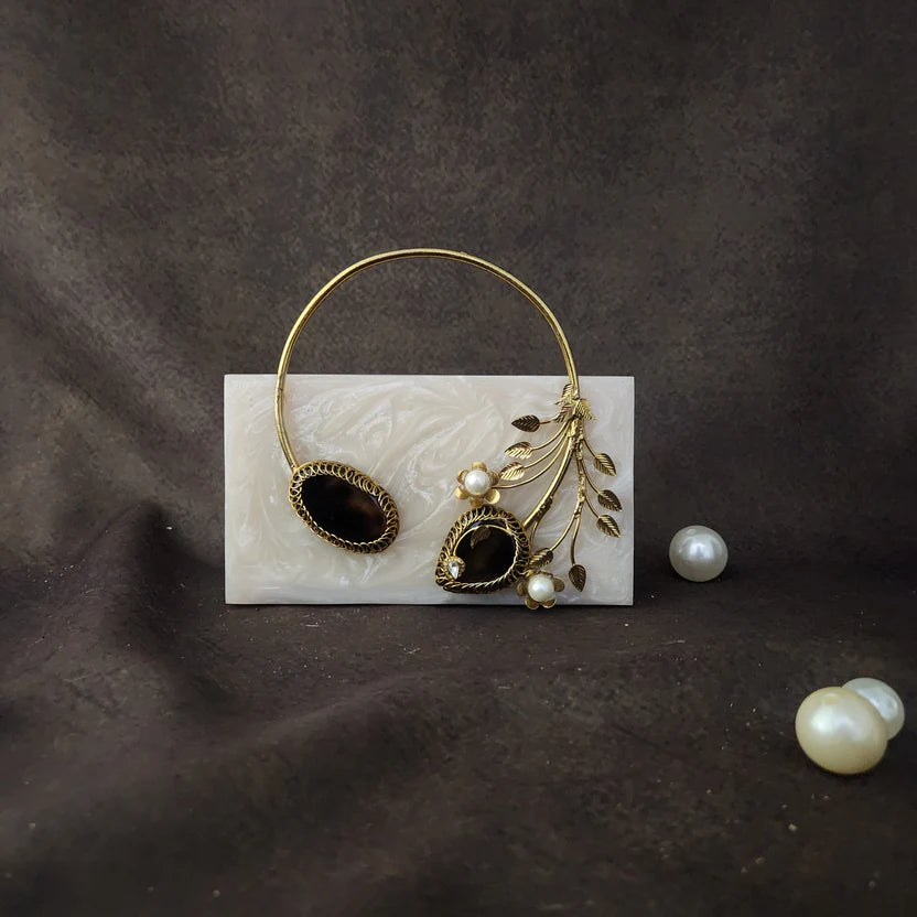Pearl Bloom Clutch