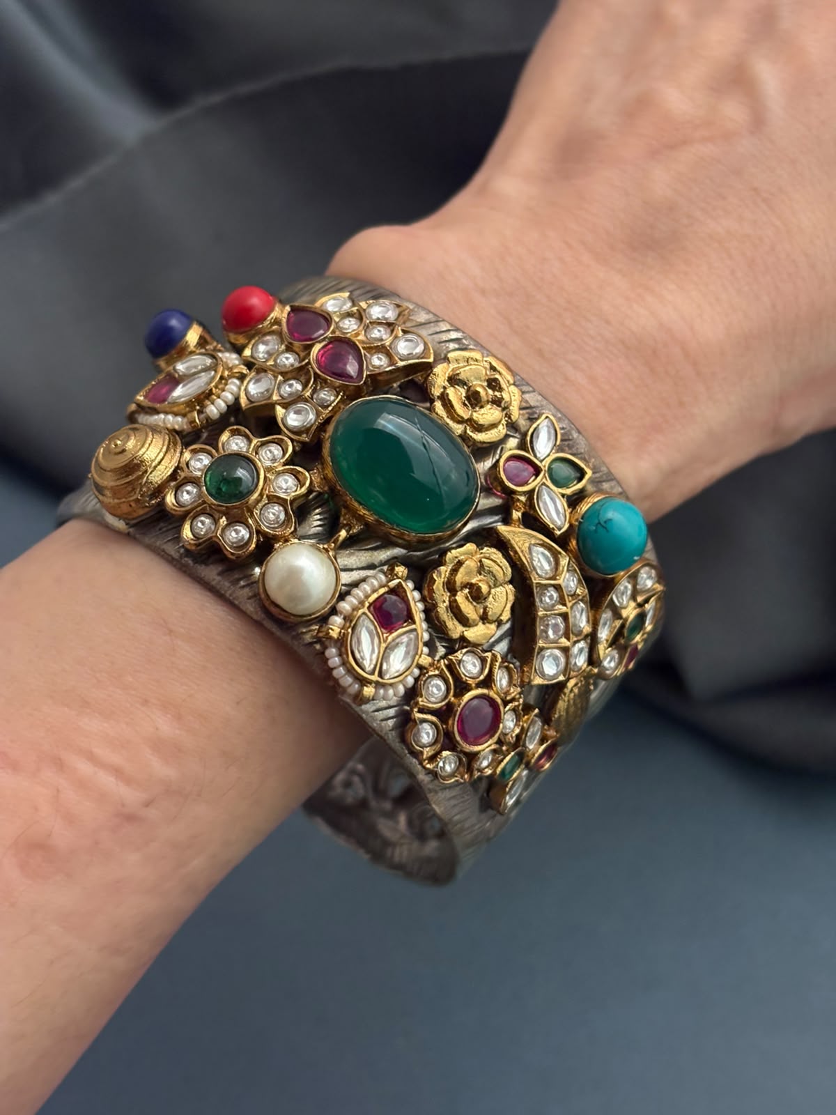 Silver Plated Unique Cuff