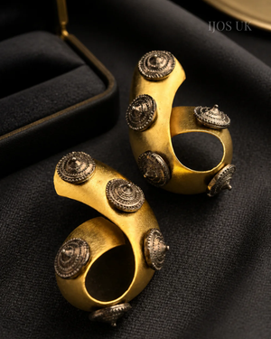 Statement Earring in Spiral Design