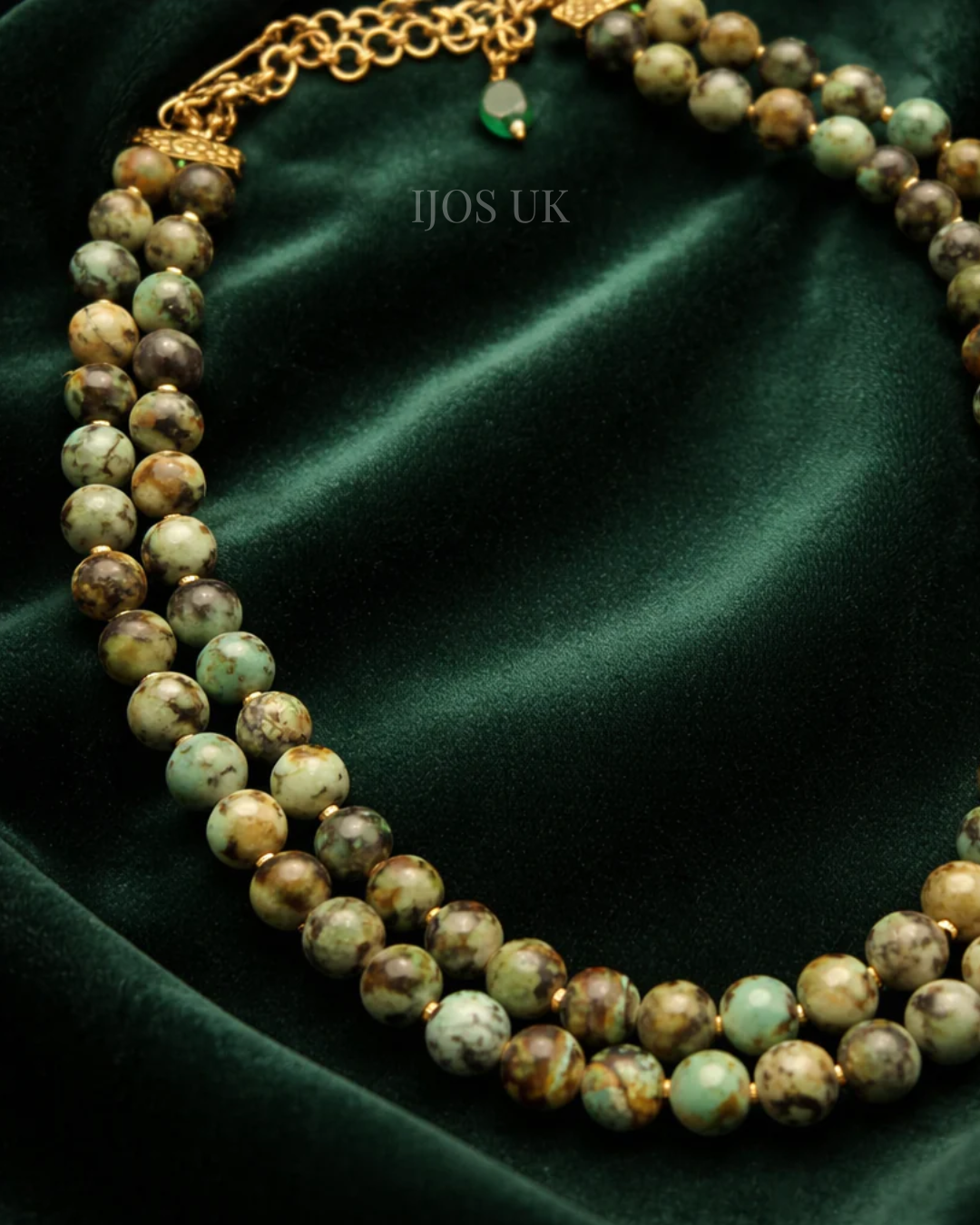 Turquoise Green Beads Necklace