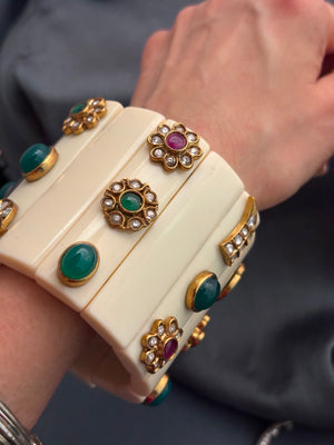 White Resin Chunky Bracelet