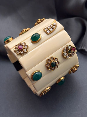 White Resin Chunky Bracelet