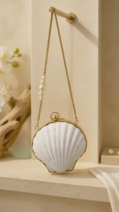 Sea shell mini clutch