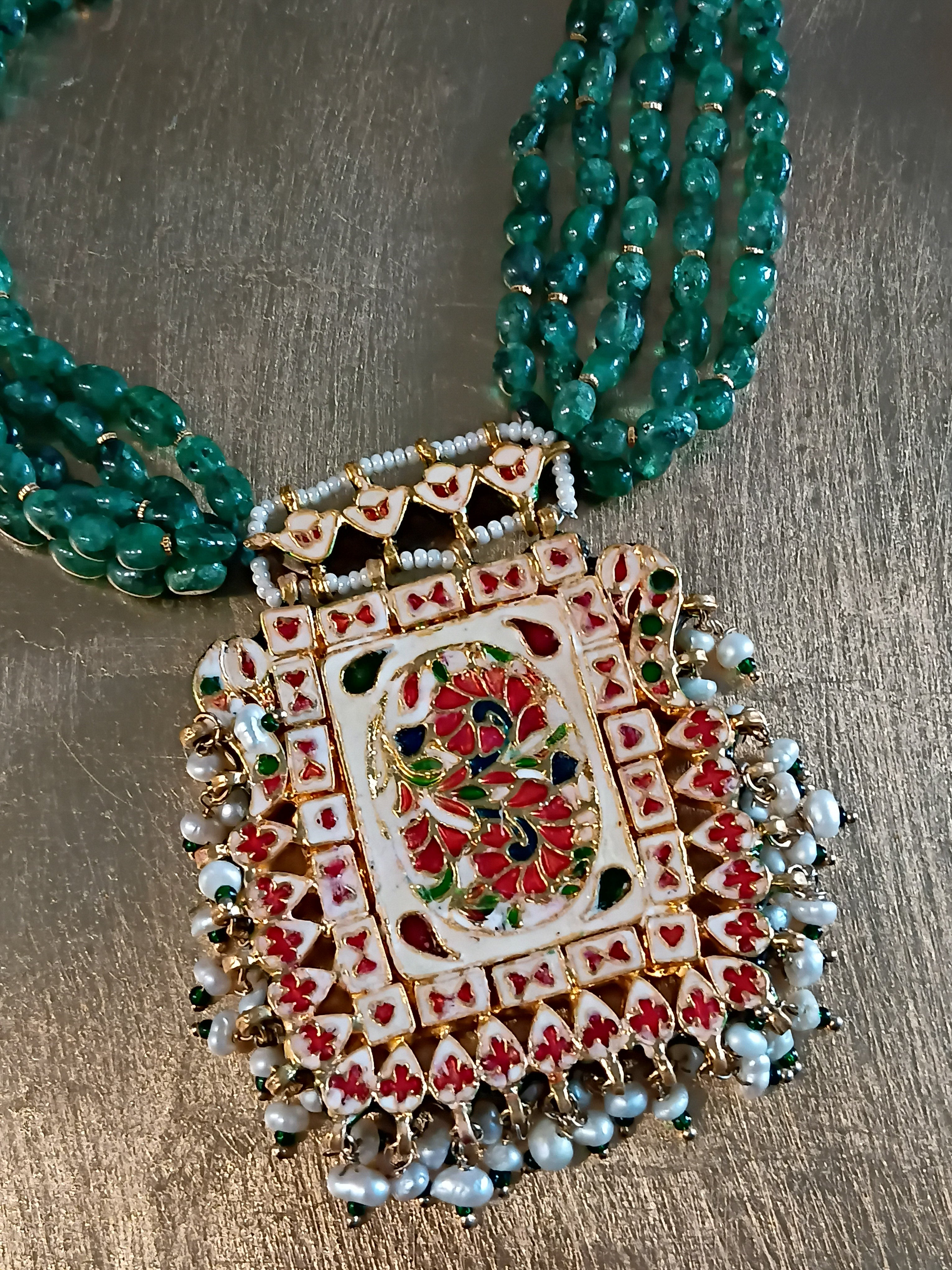 Miniature Painting ShrinathJi Necklace