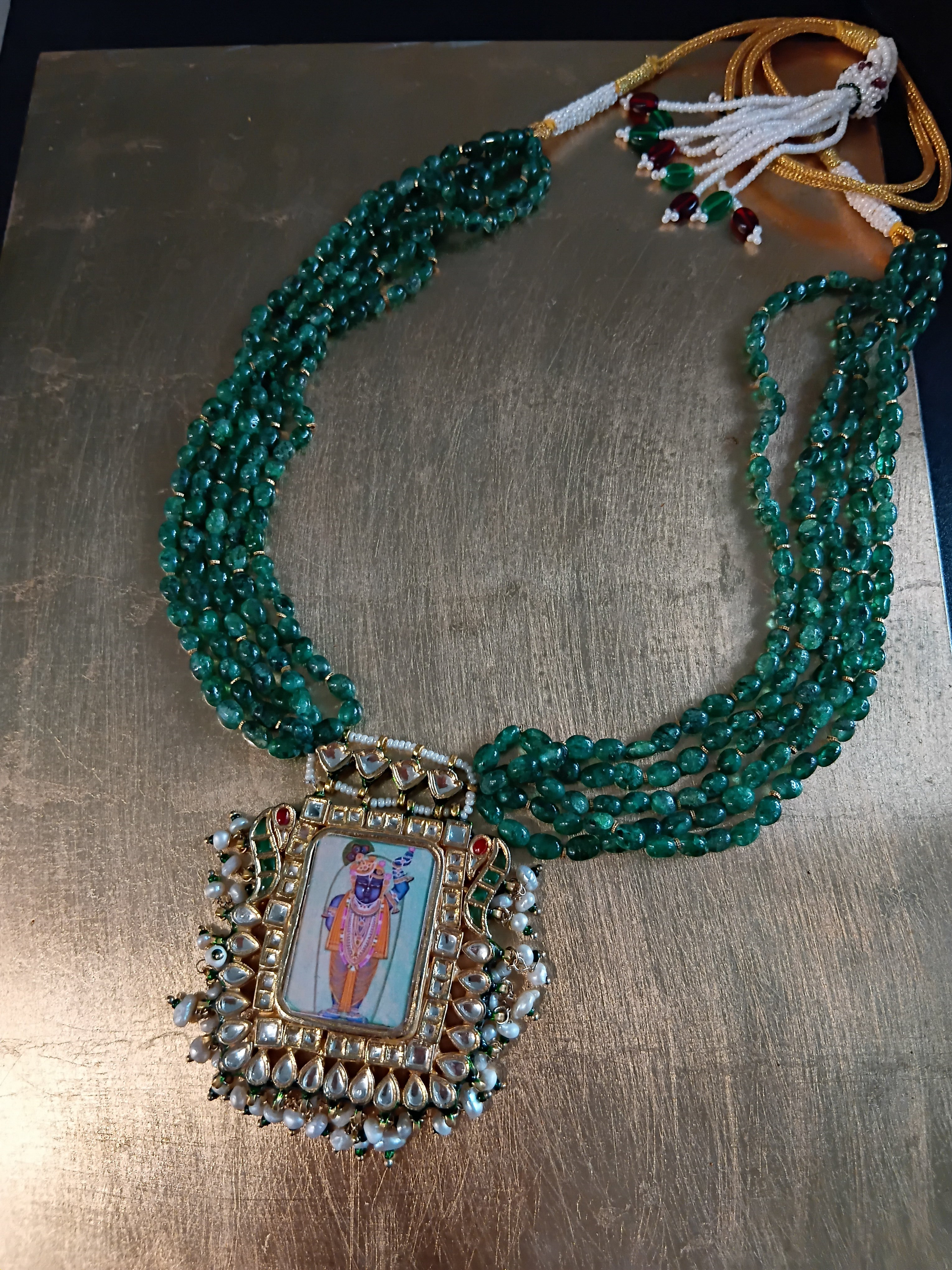Miniature Painting ShrinathJi Necklace